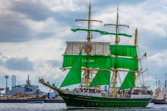 Картинка alexander+von+humboldt+ii корабли парусники паруса мачты