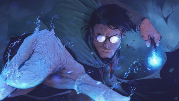 Картинка рисованное кино +мультфильмы гарри поттер маг вода