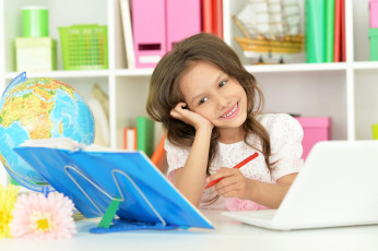 Картинка разное дети девочка книга карандаш