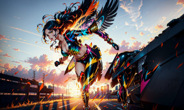 Картинка аниме оружие +техника +технологии нейросети графика нейроарт ai art нейронные сети рисунки нейро искусство