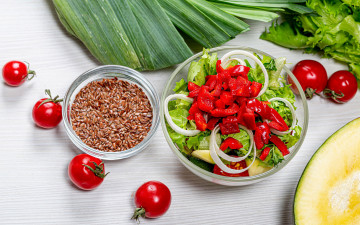 Картинка еда салаты +закуски помидоры салат перец лук