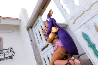 обоя девушки, nonsummerjack, образ, костюм, ворота