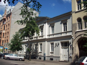 Картинка деревянная рига города латвия