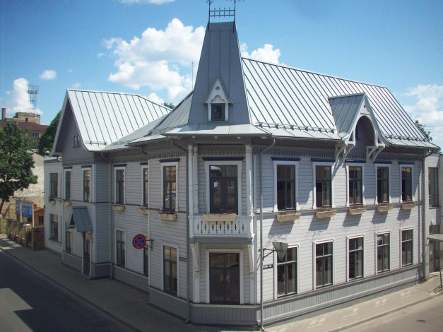 Обои картинки фото деревянная, рига, города, латвия