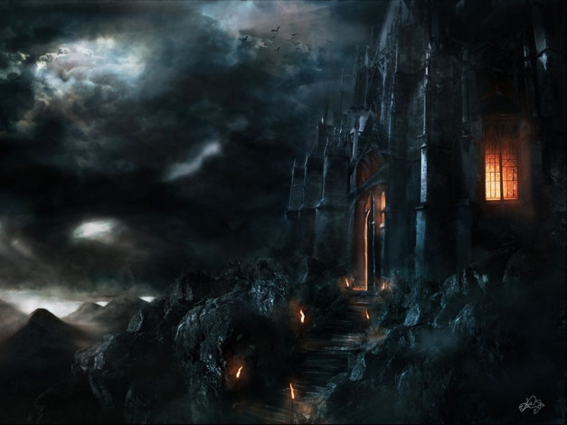 Обои картинки фото фэнтези, замки