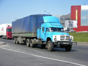 Картинка автомобили зил грузовики