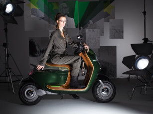 Картинка мотоциклы мото девушкой