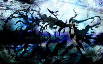 Картинка аниме black rock shooter