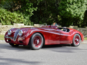 Картинка jaguar xk120 lt2 alloy roadster автомобили классика