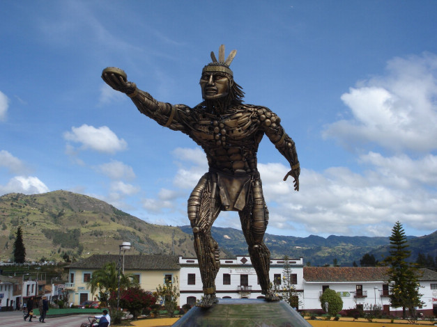 Обои картинки фото города, памятники, скульптуры, арт, объекты, индеец