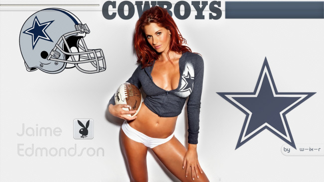 Обои картинки фото Jaime Edmondson, девушки, dallas, cowboys