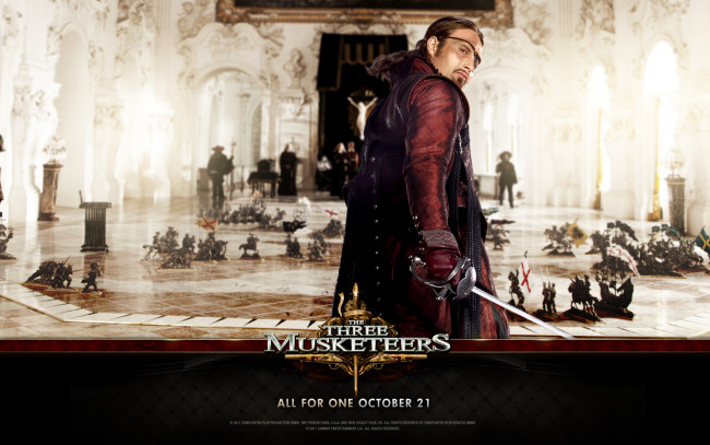 Обои картинки фото the, three, musketeers, кино, фильмы, mads, mikkelsen, rochefort