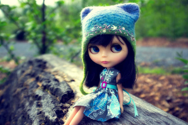 Обои картинки фото разное, игрушки, шапка, кукла