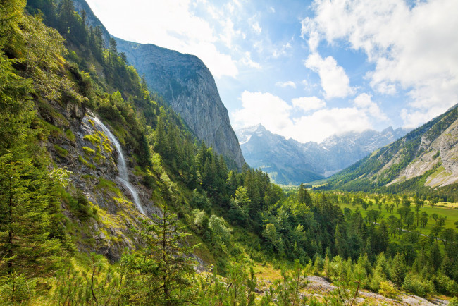 Обои картинки фото природа, горы, облака