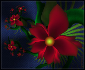 Картинка 3д+графика цветы+ flowers узор фон цвета лепестки