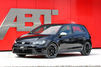 Картинка 2014+abt+golf+vii+r+ volkswagen+golf+vii+r автомобили volkswagen металлик тюнинг черный golf