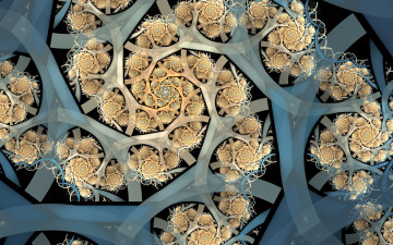 Картинка 3д+графика фракталы+ fractal фон узор цвета