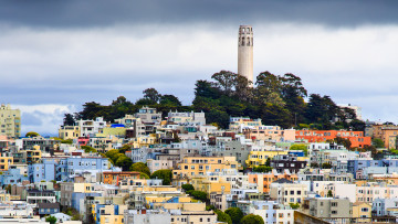 обоя san francisco`, города, сан-франциско , сша, башня, панорама