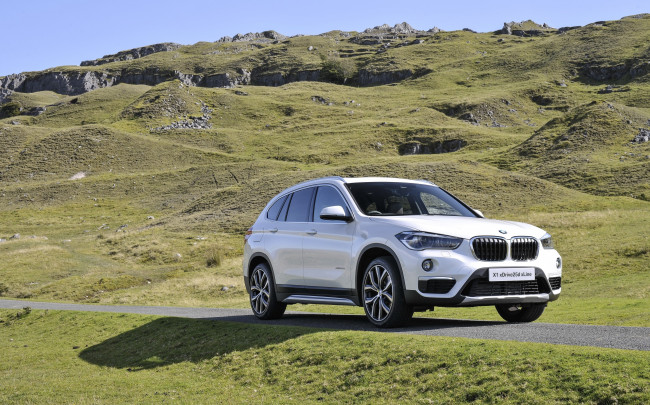 Обои картинки фото автомобили, bmw, xline, 2015г, f48, uk-spec, x1, xdrive25d