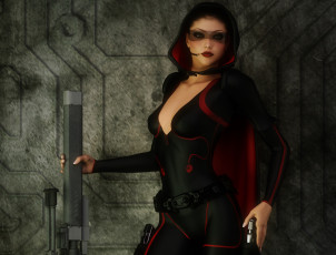 Картинка 3д+графика фантазия+ fantasy девушка фон взгляд