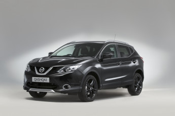 обоя автомобили, nissan, datsun, uk-spec, 2016г, qashqai, black, edition