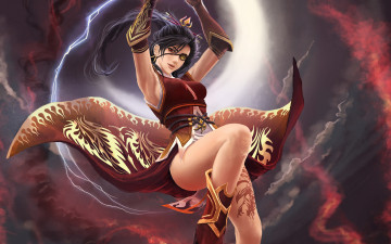 Картинка фэнтези девушки девушка магия атака