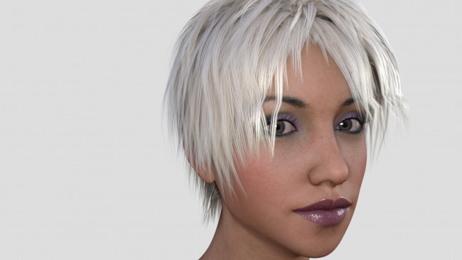 Обои картинки фото 3д графика, портрет , portraits, девушка, взгляд, фон