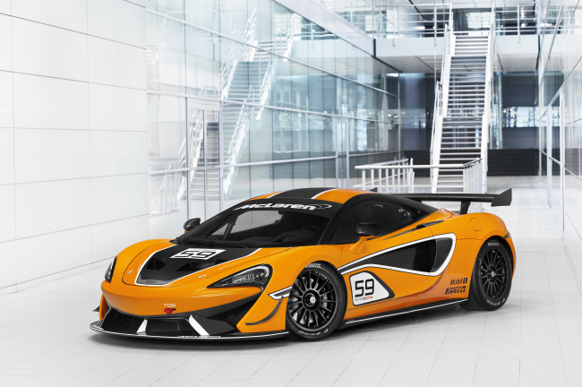 Обои картинки фото автомобили, mclaren, 2016г, 570s, gt4