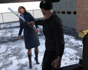 Картинка she+wolf 3д+графика фантазия+ fantasy девушка фон взгляд