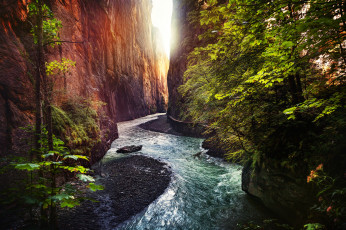 Картинка природа реки озера ущелье