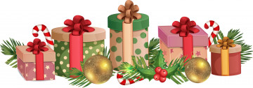 Картинка праздничные векторная+графика+ новый+год подарки