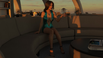 Картинка 3д+графика люди+ people фон взгляд девушка