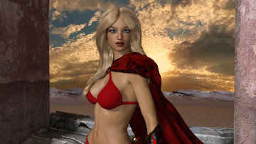 Картинка 3д+графика люди+ people фон взгляд девушка