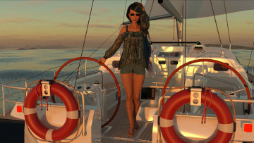 Картинка 3д+графика люди+ people фон взгляд девушка