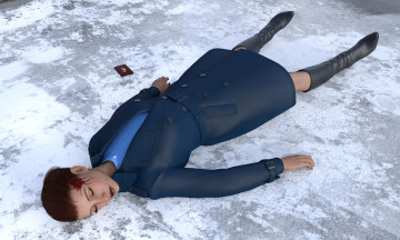 обоя she wolf, 3д графика, фантазия , fantasy, девушка