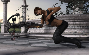 Картинка 3д+графика фантазия+ fantasy фон взгляд девушка