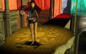 Картинка 3д+графика фантазия+ fantasy фон взгляд девушка