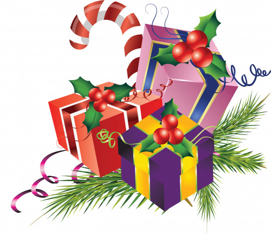 Обои картинки фото праздничные, векторная графика , новый год, подарки