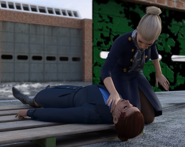 Обои картинки фото she wolf, 3д графика, фантазия , fantasy, фон, взгляд, девушка