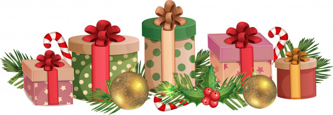 Обои картинки фото праздничные, векторная графика , новый год, подарки