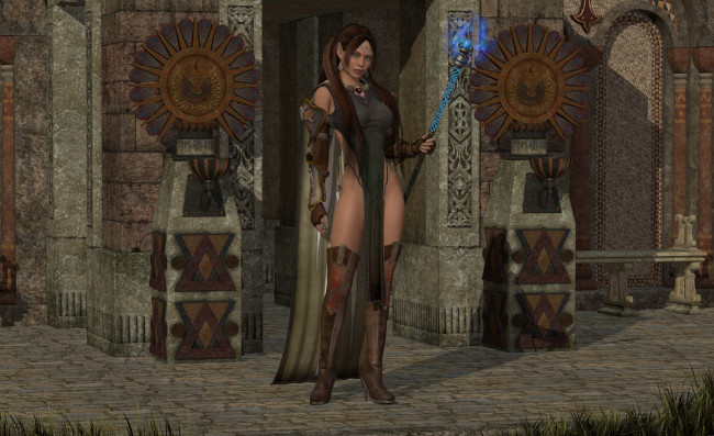 Обои картинки фото 3д графика, эльфы , elves, фон, взгляд, эльфийка