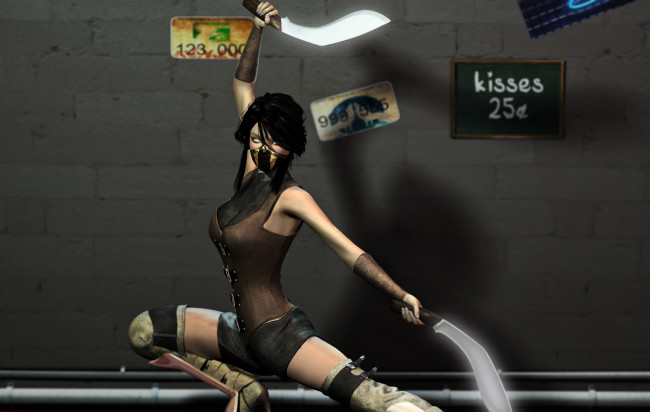 Обои картинки фото 3д графика, фантазия , fantasy, фон, девушка, взгляд