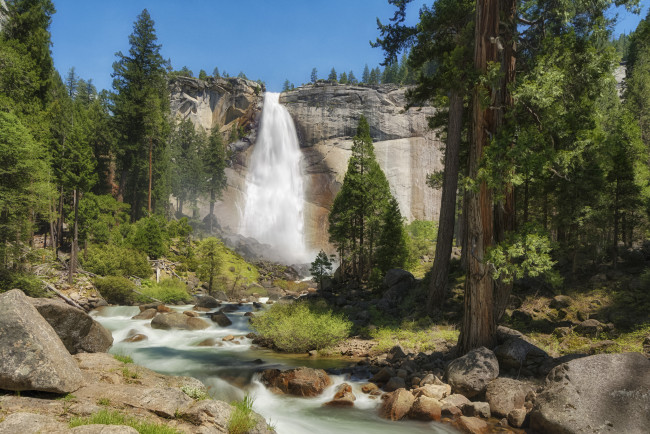 Обои картинки фото природа, водопады, простор