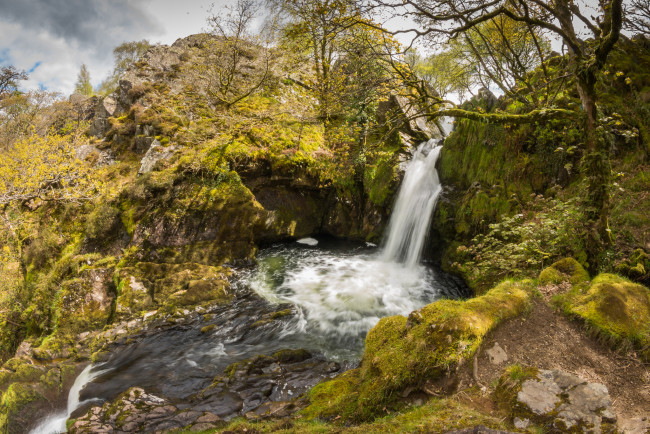 Обои картинки фото природа, водопады, простор