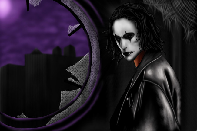 Обои картинки фото рисованное, кино, фон, мужчина, взгляд, окно