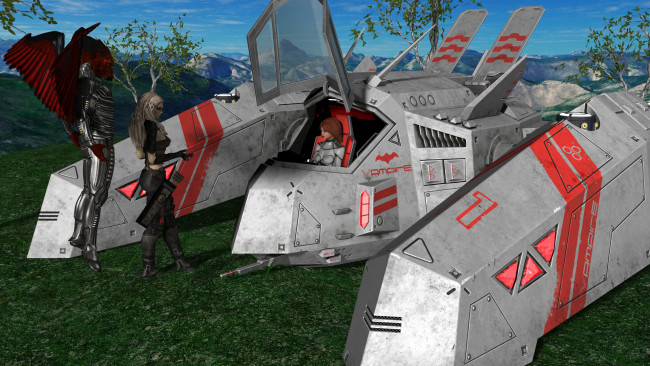 Обои картинки фото 3д графика, фантазия , fantasy, фон, взгляд, девушка