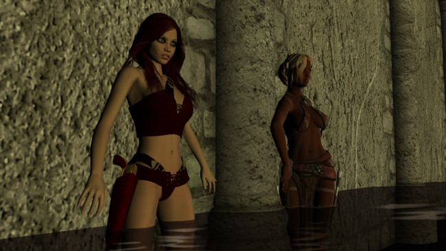 Обои картинки фото 3д графика, фантазия , fantasy, взгляд, девушка, фон