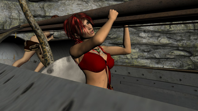 Обои картинки фото 3д графика, фантазия , fantasy, взгляд, фон, девушка