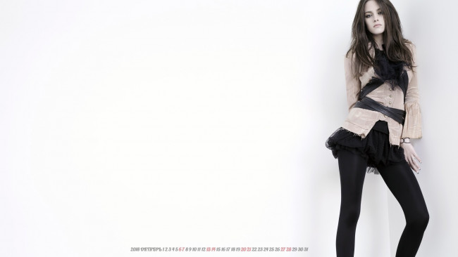 Обои картинки фото календари, девушки, взгляд