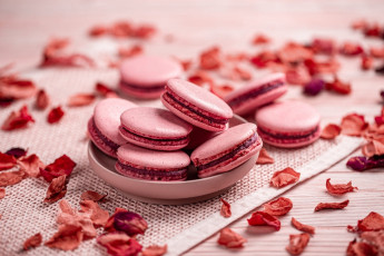 Картинка еда макаруны лакомство печенье